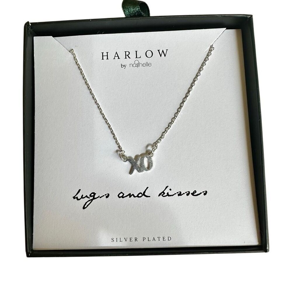 Harlow by Nashelle "XO" Silver Plated Necklace – New in Box